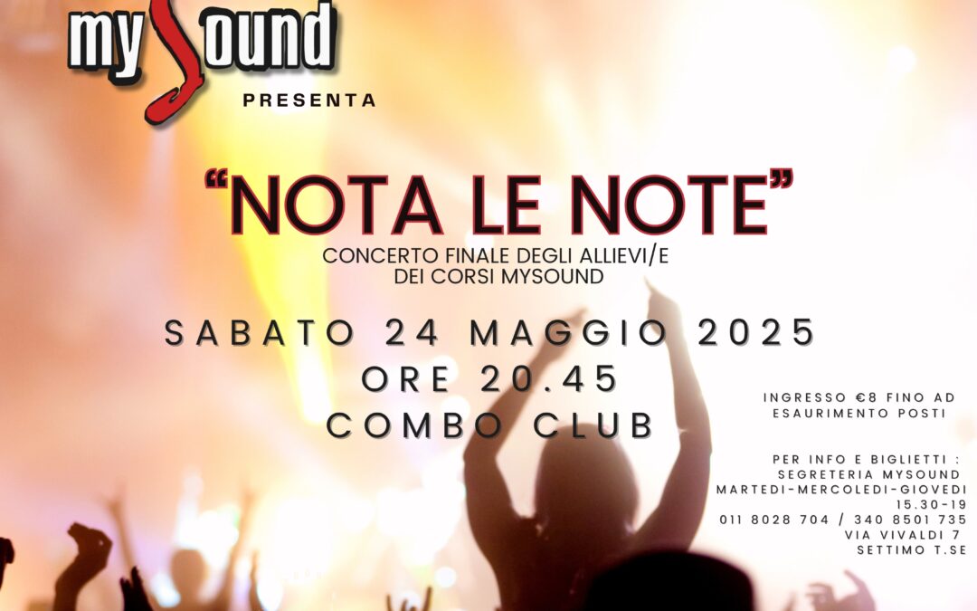 Associazione mySound – Nota le Note 2025